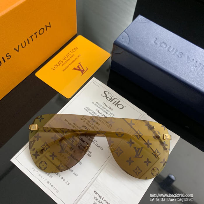 LV路易威登 新款 連片太陽眼鏡 蛤蟆鏡框太陽鏡 高品質 不挑臉  lly1590